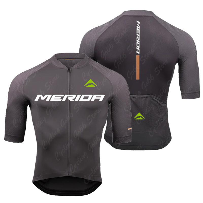 Nieuw Pro Team Merida Wielerjersey Set Heren Zomer Fiets Berg Uniform Ropa Ciclismo Maillot Hombre Fiets Kleding Pak