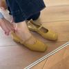 2026 Spring/Autumn Fashion Buckle Single Women's Solid Color Model Square Toe Beautiful Casual and Comfortable Loafers Zapatos