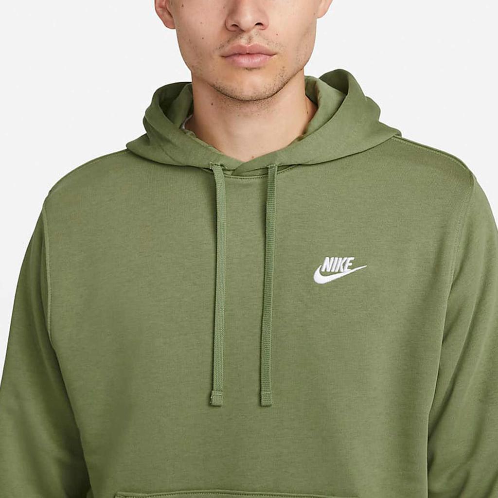 Nike Solid Color Hooded Casual Long Sleeve Sweatshirt Men Tops Green CZ7858-334