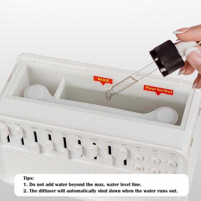 Portable White Noise Bluetooth Speaker Nature Sound Sleep Aid Music Box Wireless Stereo Mp3 Music Player Support Timed Shutdown