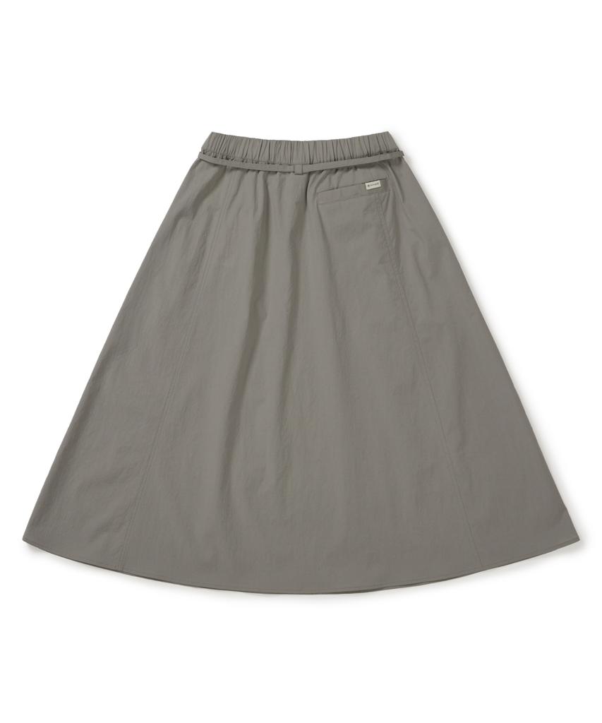 Snow Peak Apparel Root Flare Long Skirt (S26Mwrsk61) Vintage Gray