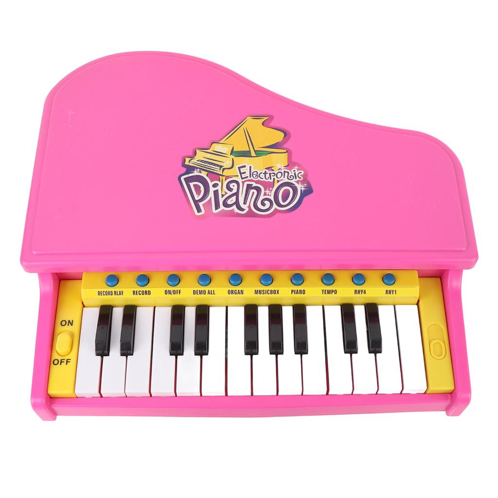 23 Tasten Elektronisches Klavierspielzeug Multifunktionales Kleinkind Lernklavier mit Mikrofon 15 Demo-Songs