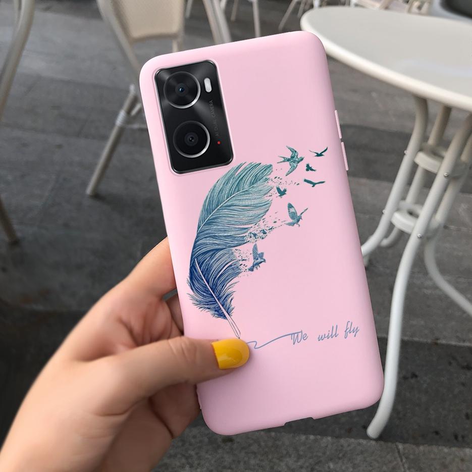 For Oppo A76 Case CPH2375 Fashion Cartoon Girls Cover For Oppo A96 Soft Silicone Case For Oppo A36 A 76 96 OppoA76 OppoA96 Shell