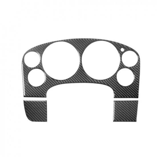 3Pcs Carbon Fiber Speedometer Cover Trim For Tahoe/Silverado/Yukon/Sierra