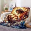 6 Size Merciful Jesus Christian God Flannel Art Blanket Throw Sofa Bed Cover Four Season Soft Fluffy Quilt Blanket Flannel Throw