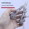 Compact Stainless Steel Multi-functional Folding Pliers with Small Knife for Outdoor and Emergency Use