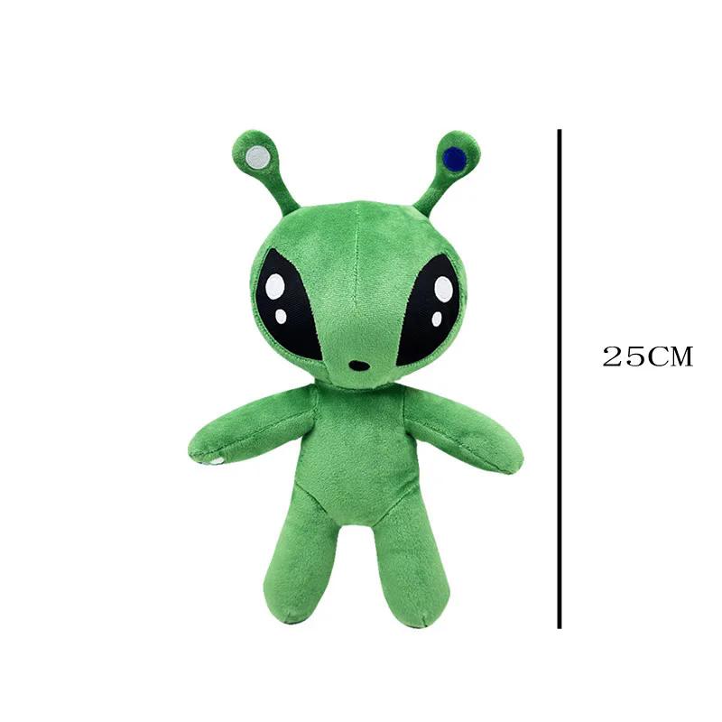 

25cm AFTONSPARV Green Alien Plush Toys Cute Soft Stuffed Cartoon Anime Dolls For Kid Birthday Christmas Gift 25cm зелёный