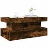 LED Coffee Table In Smoked Oak 90 X 50 X 40 Cm