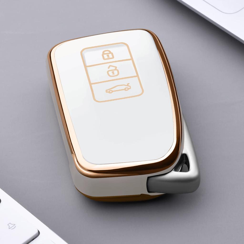 [OATSBASF] Lexus Key Case, LEXUS Smart Key Case (3 Buttons), TPU Material, Lightweight, Full