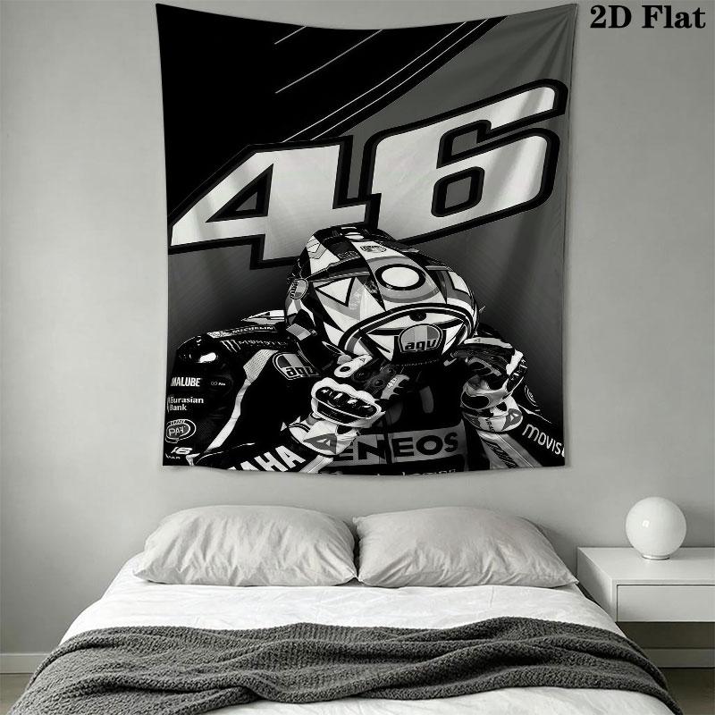 Rossi Force Wall Tapestry Aesthetic Wall Hanging Printed Fabric Blanket Decorative Tapestries for Bedroom Living Room Home Decor
