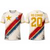 2026 New RD Congo Flag Print Football T-shirt Summer Vintage Breathable Casual Crew Neck Tops Sports Training Jersey Men's Gift