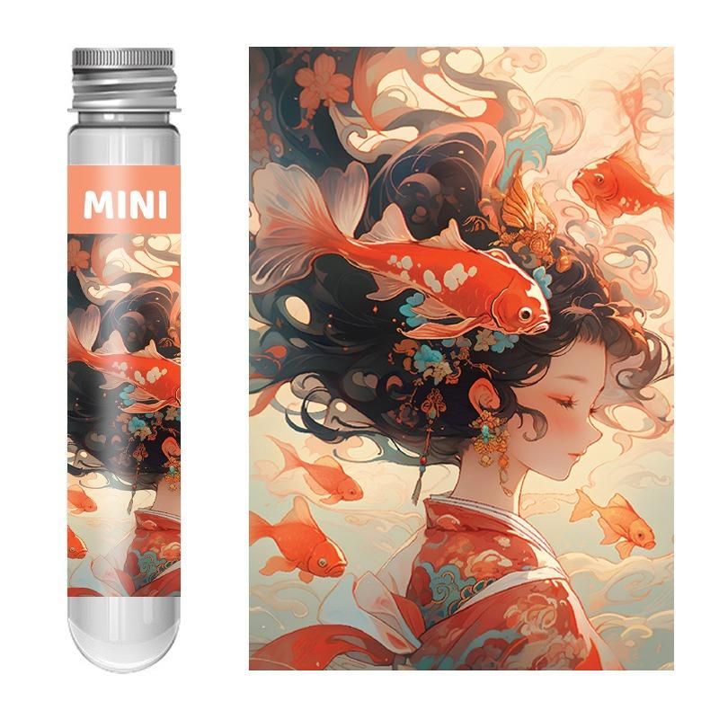 150PCS Mini Test Tube Oil Painting Jigsaw Puzzles Set Family Educational Toys Gifts for Adults Children Creative DIY Puzzle Game