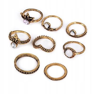 Gold Retro Punk Boho Ring Set 97