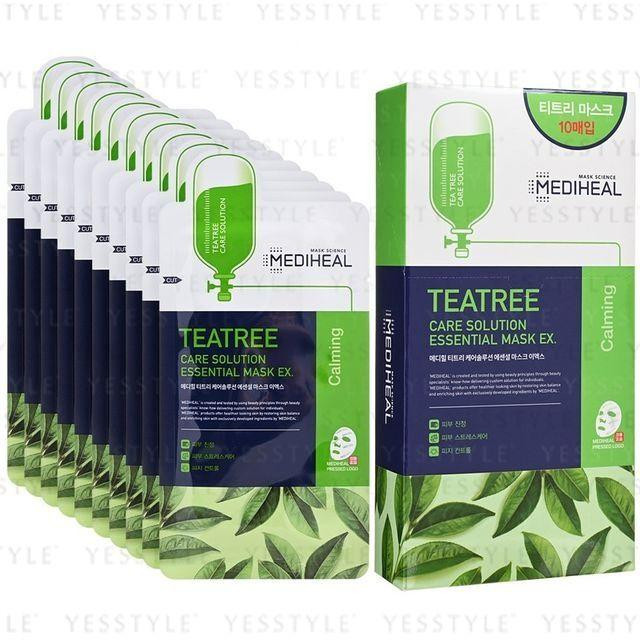 Mediheal Tea Tree Care Solution Essential Mask EX. 10ea +RANDOM GIFT