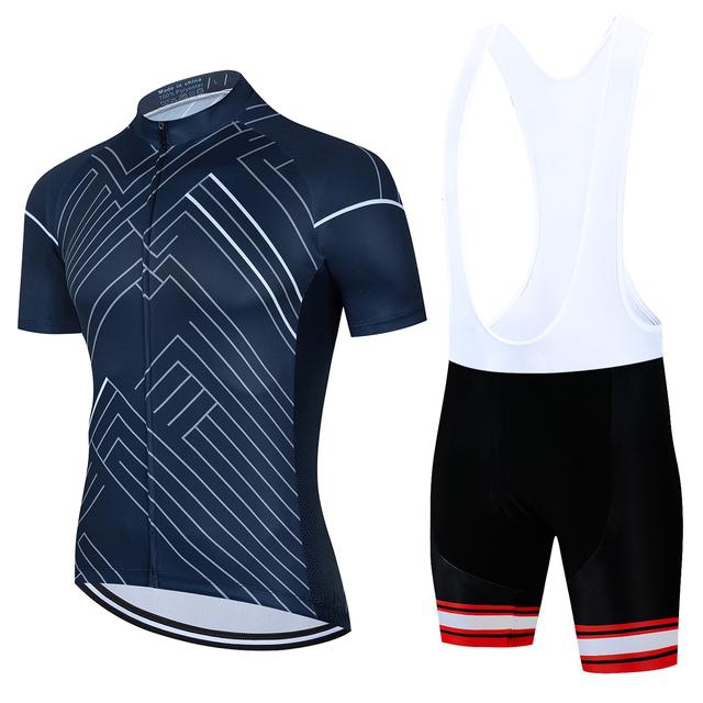 2024 New Team Cycling Bicycle Short Sleeves Maillot Ciclismo Men Cycling Jersey Summer Breathable Cycling Clothing Sets