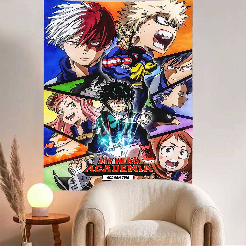 

Anime My Hero Academia Theme Background Kids Happy Birthday New Year Party Decoration Poster Banner Gift 74x94cm(29x37in)