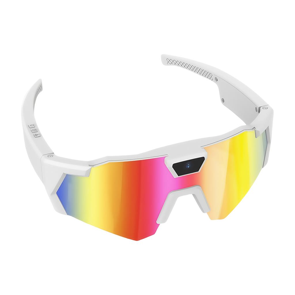 4K HD 1080P POV Sportbrille mit Kamera Baseball Outdoor-Aktivitäten Aufnahmebrille Sonnenbrille Skibrille für Radfahren Wandern