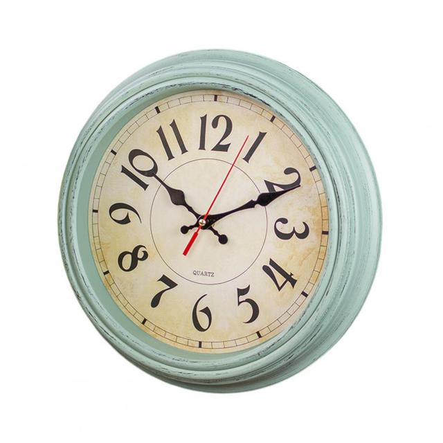 Easy To Hang Wall Clock Vintage Hanging Clock Silent Non Ticking Wall Clock for Home Decoration Easy To Read Round