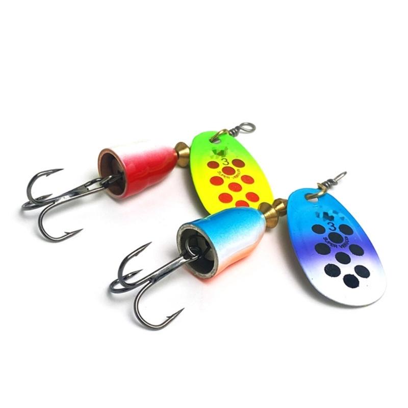 10 Piezas Señuelos Metálicos Duros Set de Cucharillas Spinner para Trucha con Anzuelo Triple 5/6/8/9/11g Señuelo de Pesca Spinnerbait Equipo de Pesca