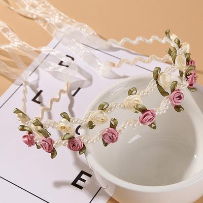 New Tassel Hairband Novelty Hair Bezel for Women Girls Sweet Flower Simple Streamer Tassel Headband Girls Hair Accessories