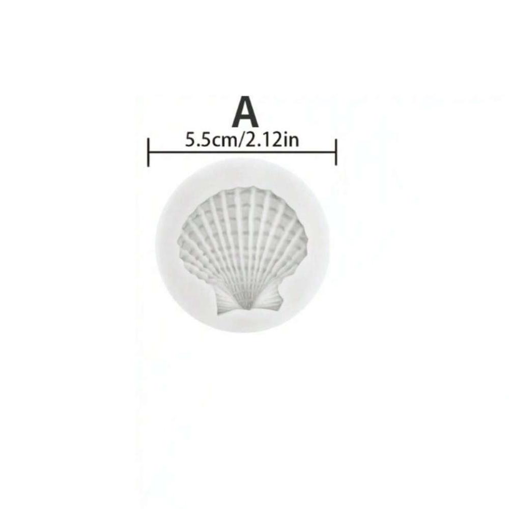 Silicone Shell Silicone Mold Cake Fondant Conch Baking Mould DIY Cake Decorating Mould Cupcake Chocolate Baking Tool Set