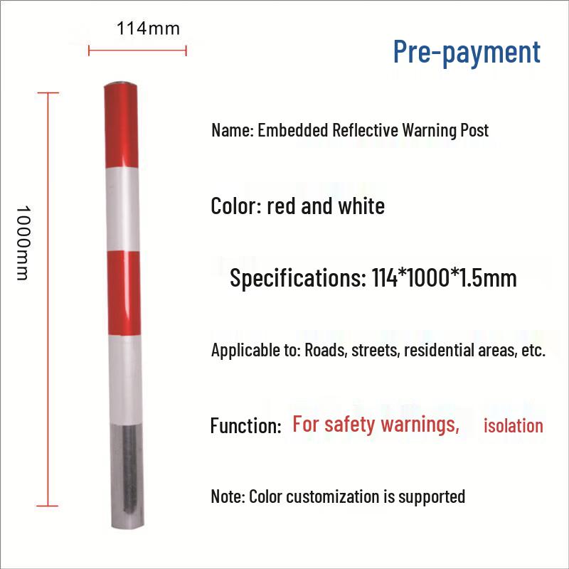 

Fixed Reflective Road Safety Bollard