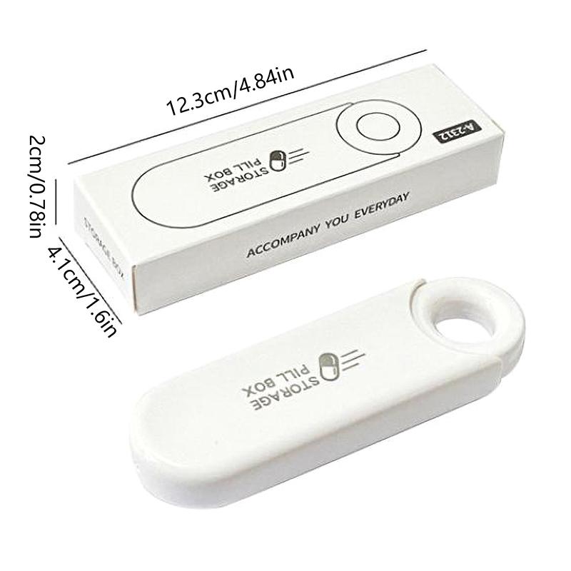 3 Compartment USB Flash Drive Pill Box Daily Pill Organizer Portable Travel Medicine Container Pocket Moisture Proof Pill Case