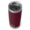Rambler 20oz Stainless Vacuum Insulated with Slider Wildvine Red Tumbler, Steel, Lid,