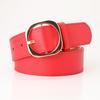 Summer New Collection of Women's Belts: Versatile Dress Decoration Belt, Girls' Jeans Belt, Fashionable Lychee Pattern