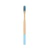 Custom Logo and Packaging Color Painted Round Handle Adult Soft Bristle Eco Biodegradable Bamboo Toothbrush