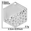 5pcs Titanium Accessories Eye Oval Rectangle Stainless Steel Charm Pendant For Jewelry Making Supplies DIY Women Pendant Earring