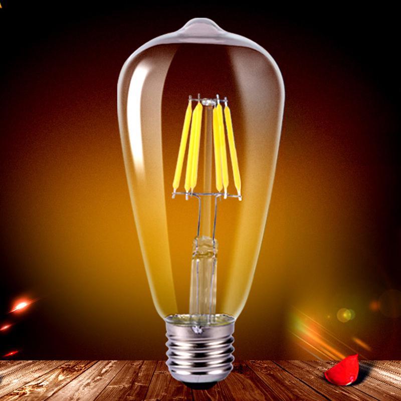 Buy 2/4/6/8/40W 220V E27 Edison LED Bulb Vintage White Light Tungsten