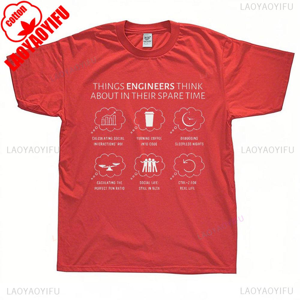 Funny Engineering Shirt Gift for Graduates Gift Tee Men Women  Summer Cotton Short Sleeve Men Clothing Graphic T Shirts Vintage