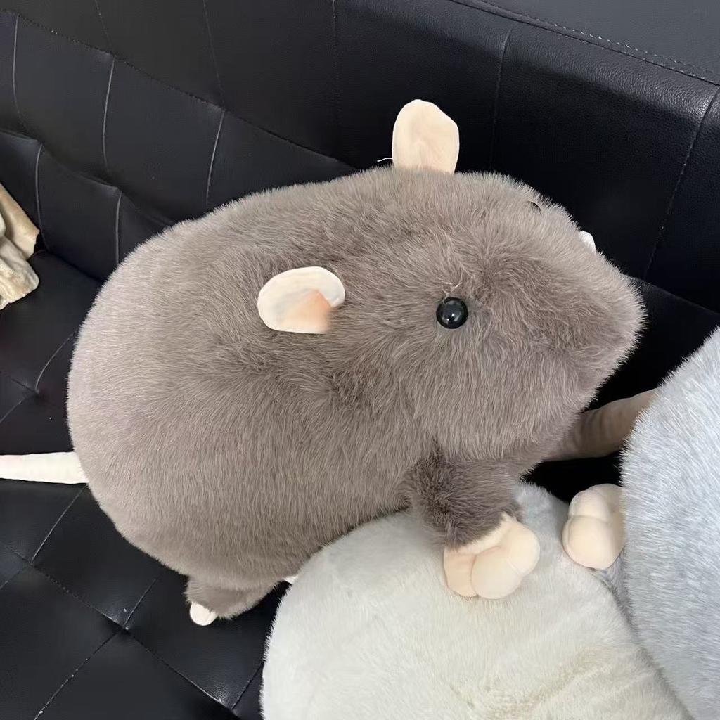 Creative 35/50/90cm Big Mouse Doll Plush Cartoon Flower Branch Rat Doll Oversized Soft Animal Figure Kids Gift Birthday