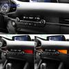 Premium Suede trument Air Outlet Panel Sticker For Mazda 3 BP      2024 2025 Mazda3 Axela LHD RHD