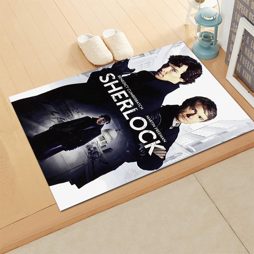 Sherlock Modern Detective Drama Rug for Living Rooms, Bedrooms, Home Décor, and As Gifts.