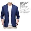 Men Suit Coat Lapel Long Sleeve Single Breasted Suit Jacket Single Color Pockets Business Formal Suit Coat Workwear