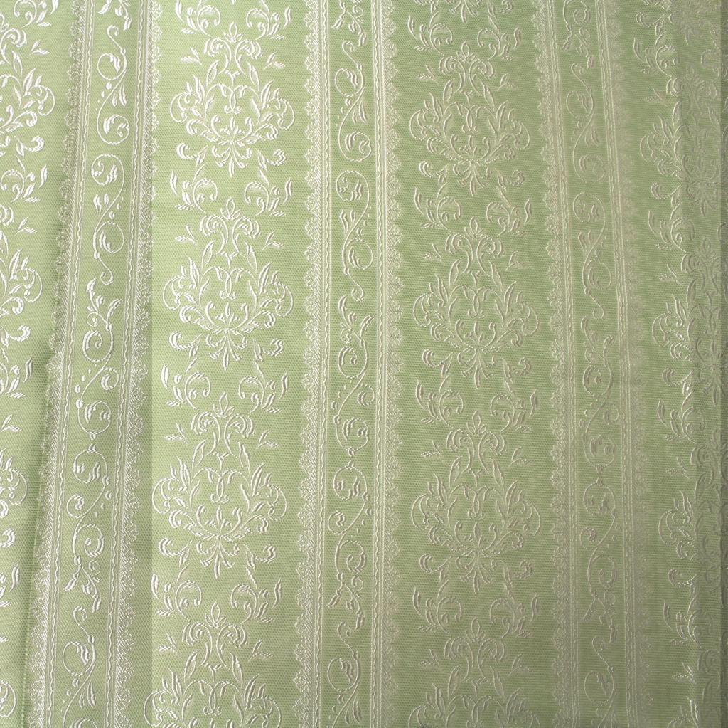 Gardinspesialbutikk Stoffsalg jacquardvevd gardin Universalbutikk, metervare. [Bredde ca.. 150cm] Lengde Ca. 2,0m. Grønn.