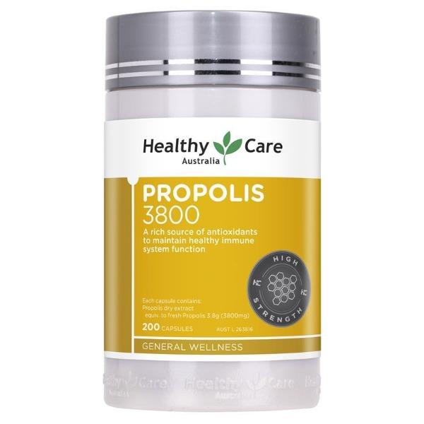 Healthy Care High Strength Propolis 3800mg 200 Capsules