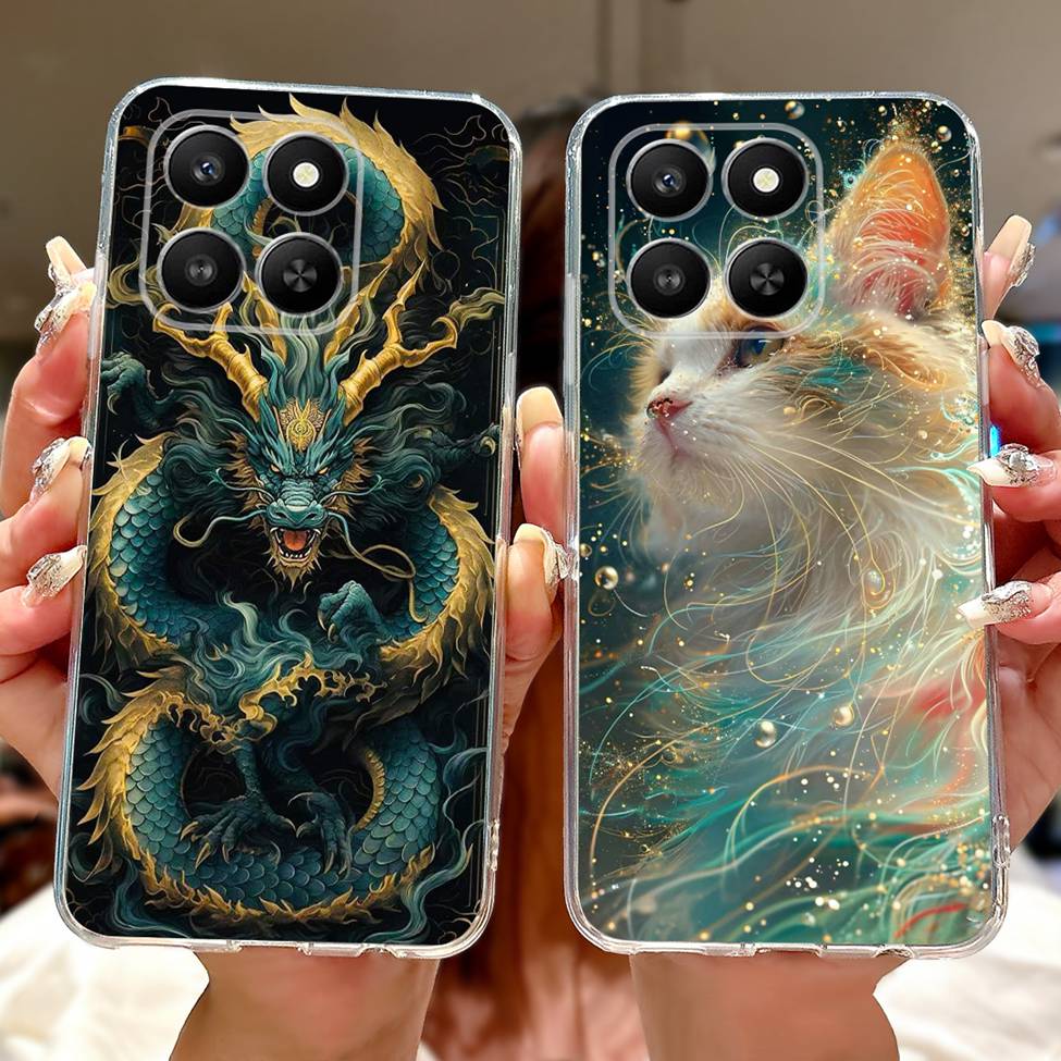 5G For Honor LGN-NX1 Case For Honor 400 Smart Cover Clear Luxury Butterfly Love Fashion Flowers Cool Lion Funny Painted Casing