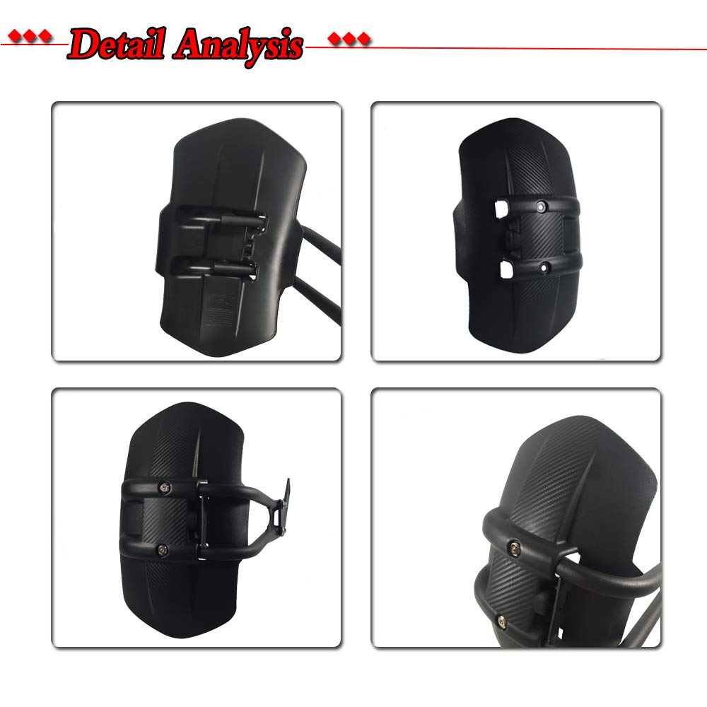 Rear Fender Mudguards, Mud Flaps, Mud Huggers, Splash Guards Cover for Yamaha MT07, MT09, MT10, MT03, MT25, and TMAX530 (MT03)