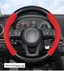 Genuine Leather Steering Wheel Cover for Qoros 3, 3 SUV, and 5 SUV - Four Seasons Universal Fit