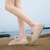 Women's Thick-Soled 4cm Platform Slippers Summer New Non-Slip Casual Beach Sandals Outdoor Indoor Comfortable Buckle Slides