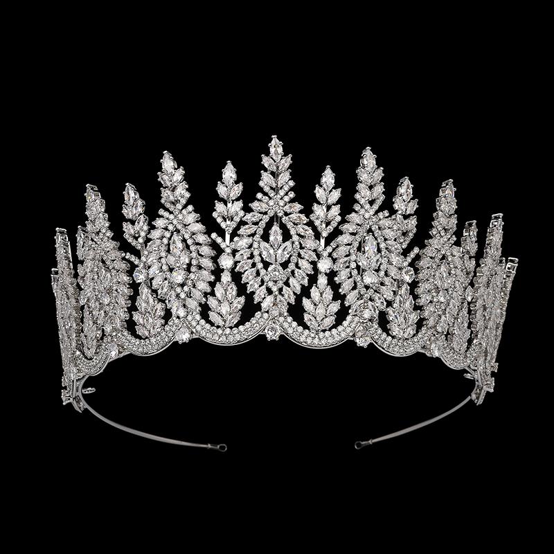Luxury Wedding Cubic Zircon Tiaras and Crowns Wedding Tiara Bridal Crown Accesorios Para Cabello Bridal Headpieces BC6763