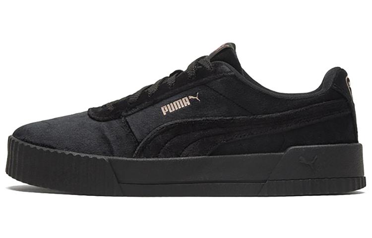PUMA Carina Велюровые Черный/Золотой Женские 375886-01 35.5