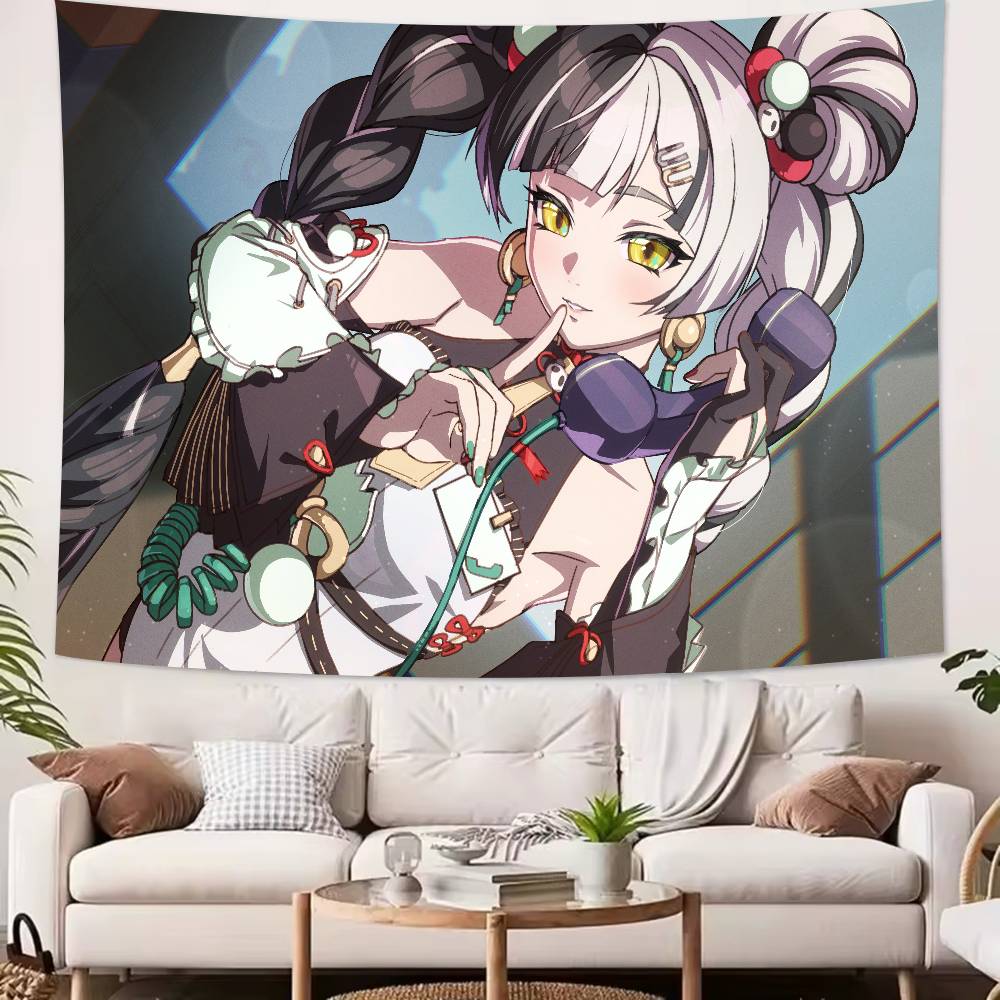 Fashion New Zenless Zone Zero Season 2 Cute Pretty Hot Girl Dialyn Tapestry Wall Hanging Wall Tapestries Wall Hanging Sheets