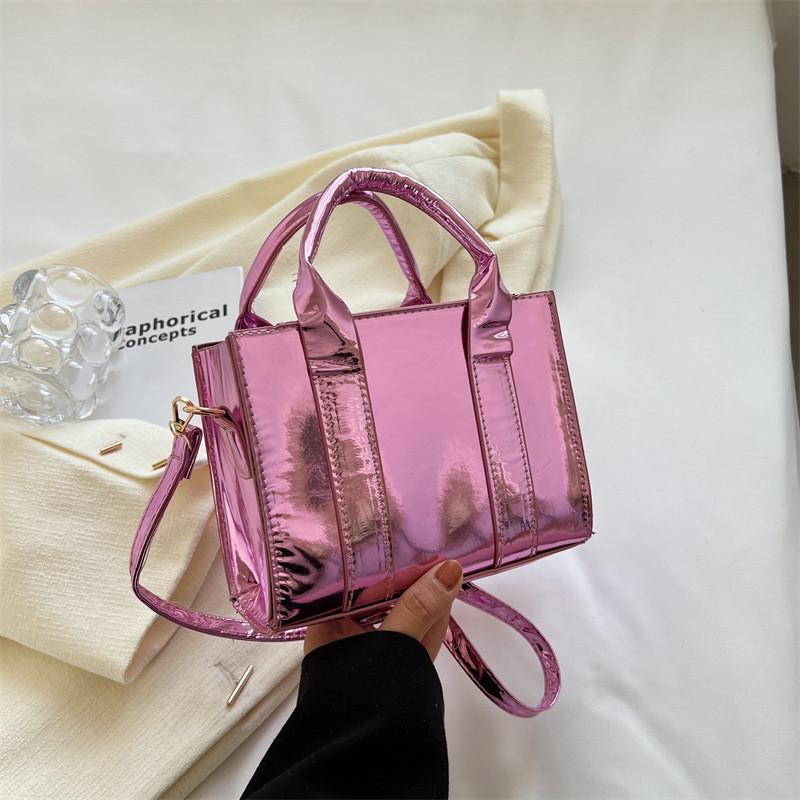 Trendy Summer 2023 Women s Small Square Shoulder Bag Casual Pu Leather Crossbody фиолетовый