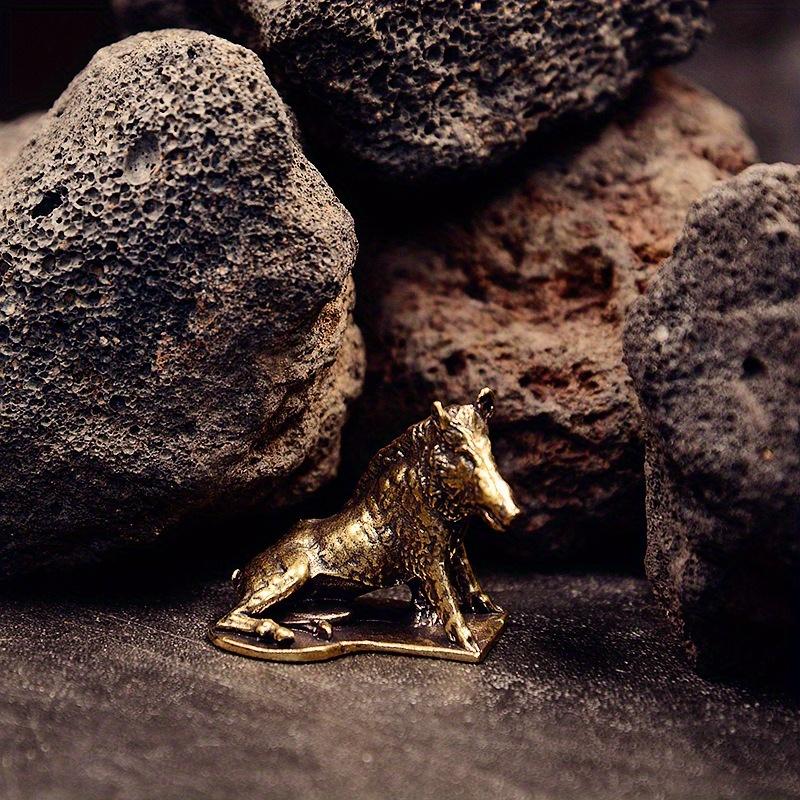 Brass Wild Boar Figurine Pig Model Craft Living Room Office Home Creative Decoration Desktop Ornament