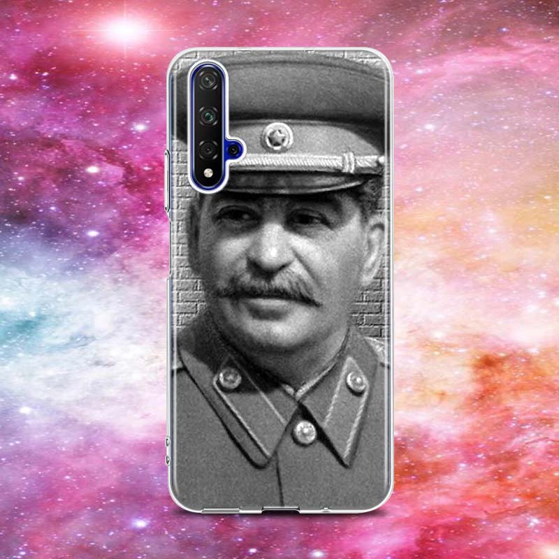 Průhledný silikonový kryt s motivem Stalina a Sovětského svazu pro Honor 10X 9X 8X MAX 20 10 9 8 8A 8C 8S Prime 7A Pro Lite na telefonu