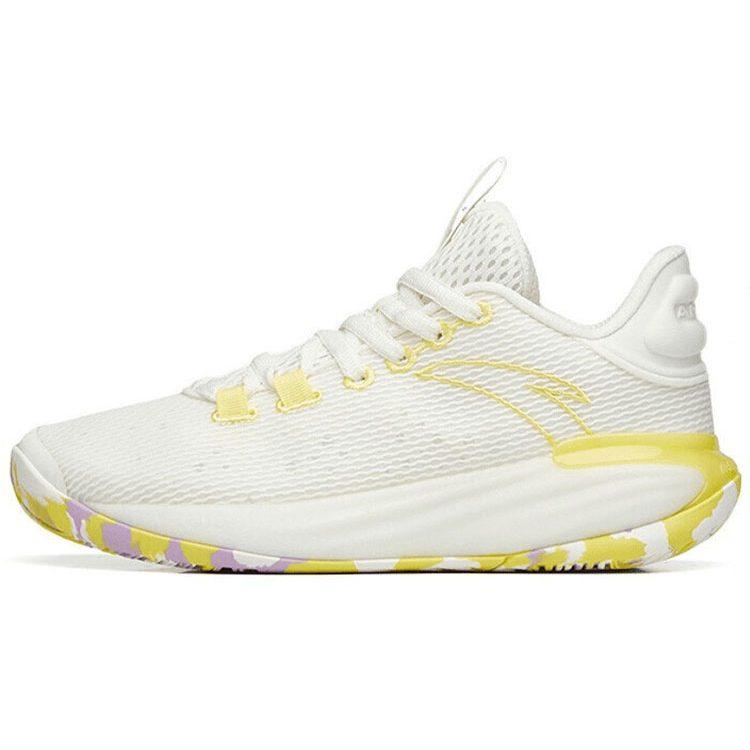 Anta Light Bubble 2 Cushioning Slip Resistant Abrasion Resistant Low top Performance Basketball Shoes Men's Ivory White 112221616-3